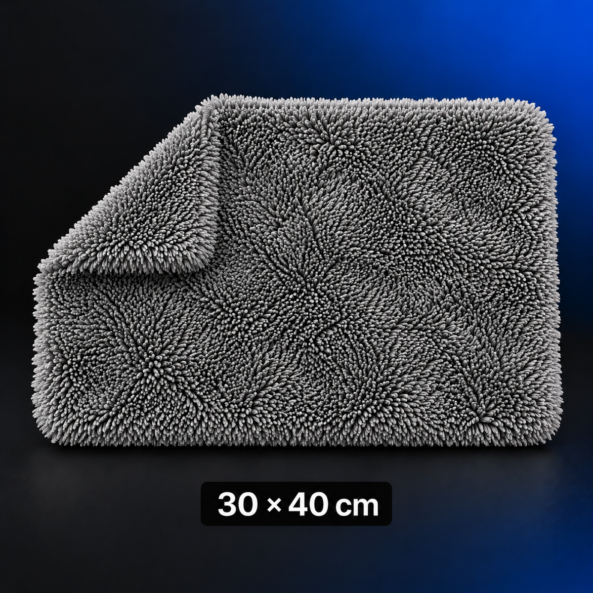 Serviette de séchage auto en microfibre double face – Ultra-absorbante, 1 200 g/m²