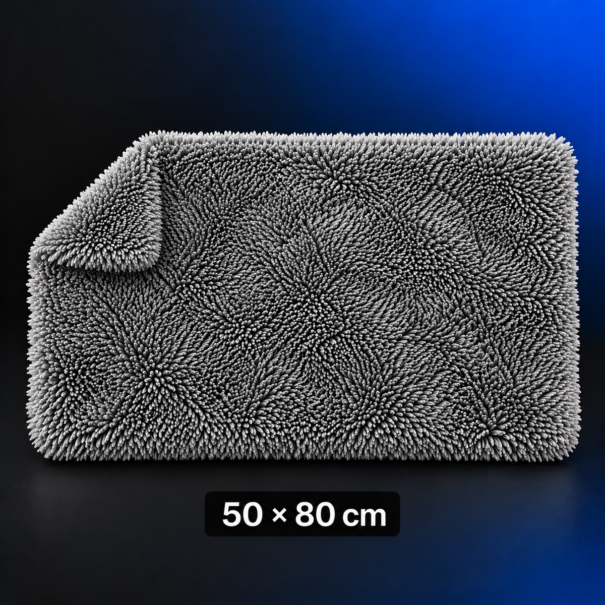 Serviette de séchage auto en microfibre double face – Ultra-absorbante, 1 200 g/m²